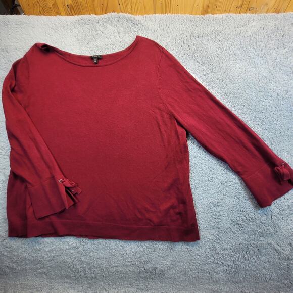 Talbots Tops - TALBOTS 3X WOMANS SWEATER LONG SLEAVE RED‎
